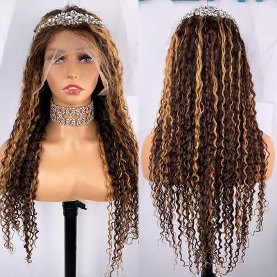 China Good Quality Peruvian Lace Front Wigs Human Hair Hd Lace Wig 360 Hunman Hair Pre Plucked Body Wave Highlight Wig Deep Wave Seller 4/27 for sale