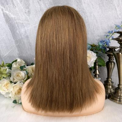 China Full Lace Hair Wig Colored Hair Wigs For Women Blonde Lace Front Wig Colored Curly Bob Remy Human Hair Wig Colored for sale