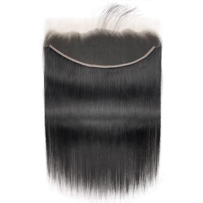 China Barely Sheer Soft Smooth Thick Shedding Lace Headbands And Closures 13*4 4*4 Cuticle Aligned Hair Brazilian Straight for sale