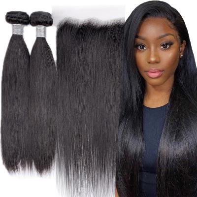 China Tangle Hair 40 Inch 50 Inch Peruvian Hair Bundles And Closure Set Cambodian Hair Bundles With Lace Headbands Free Sample Hair Bundles for sale