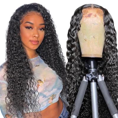 China The Other Wholesale Lace Front Human Hair Wig Lace Front Wig 13*4 30Inch 40Inch 30 Inch Water Wave for sale