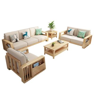 China Modular Top Custom Modern Living Room Furniture Supplier Solid Wood Sofa for sale