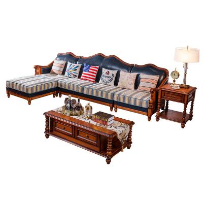 China Adjustable Retro Modern Luxury Living Room Furniture Corner Sofa Set (Other) for sale