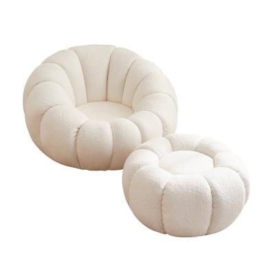 China Plush Furniture Living Room Sofa Wholesale Tufted Chair Lazy Sofa for sale