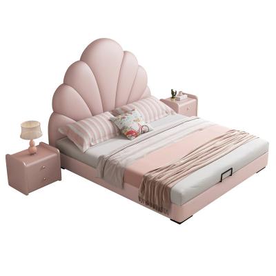 China Modern Children's Furniture Girl Wooden Boy Cute Cartoon Double Bed Kids Bed for sale