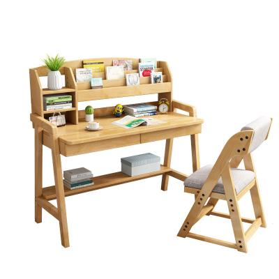 China Modern Bedroom Solid Wood Children's Desk Furniture Wooden Lifting Desk for sale