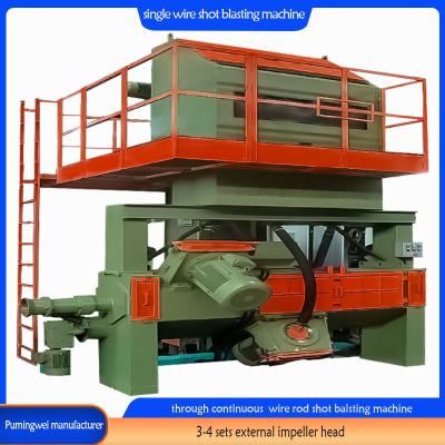 China Rust Removal Level S2.5-3.0 Continuous Wire Stock Shot Blasting Machine for Spring Steels for sale