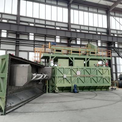 Cina PMW5300 Swing Door Wire Rod Shot Blasting Sand Blasting Machine Equipment 16.8x12.4x5.8m in vendita