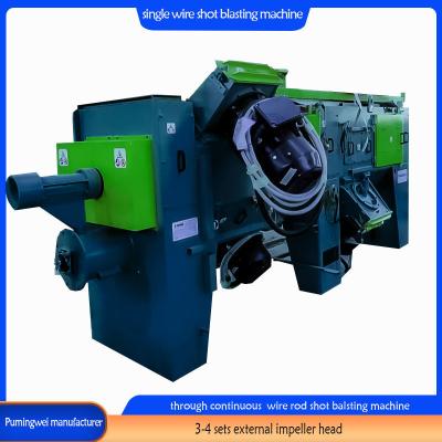 China 3-4 Sets Impeller Head Steel Wire Shot Blasting Machine for Wire Surface Preparation Te koop