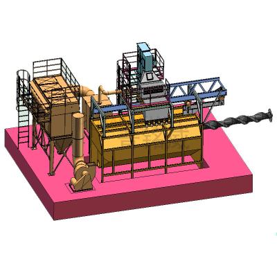 China Customized Pumingwei Wire Rod Coil Shot Blasting Machine with Wire Range From 6.5-42mm for sale