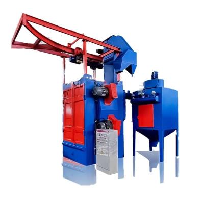 China High Cleanliness Q37 Series No Pit Spinner Single Hanger Cleaning Shot Blasting Machine for sale