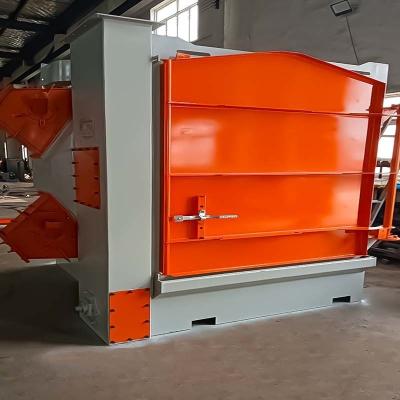 China Small Type Spinner Hanger Shot Blasting Machine with Two Blast Wheels Automation Made Easy Te koop