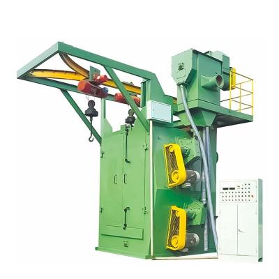 China High Cleanliness Rfq Double Spinner Hanger Hook Type Shot Blasting Machine for Results zu verkaufen