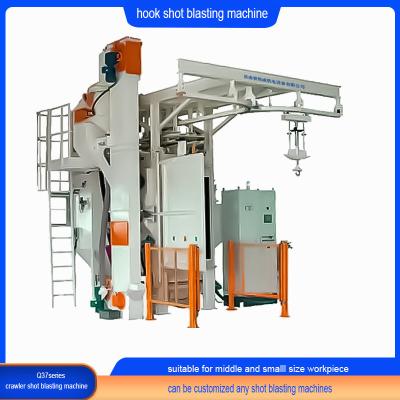 China Crawler Abrator Q3710 Cleaning Equipment Hook Type Shot Blasting Machine 1000 Kg for sale