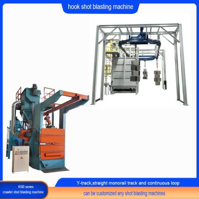 China Industrial Electric K Series Conveyor Shot Blasting Machines with Hook and Monorail à venda