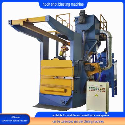 China Electric Crawler Abrator Double Hook Type Hook Shot Blasting Machine zu verkaufen