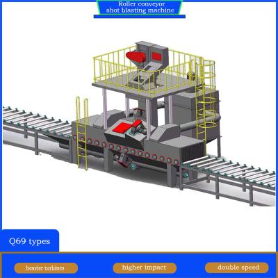 China Crawler Abrator H Beam Roller Conveyor Shot Blasting Machine for Building Industries for sale