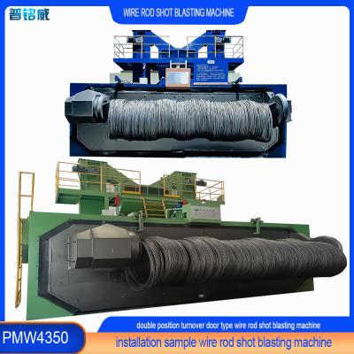 Κίνα 180 Kw Shot Blasting Machine for Stainless Steel Wire Surface Treatment Solution προς πώληση