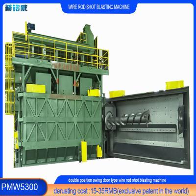 China Wire Metal Surface Cleaning Shot Blasting Machine with 3 Mg Emission Concentration for sale