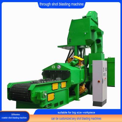 China 4*120 Total Power QWD80 Mesh Belt Through Shot Blasting Cleaning Machine for Ceramics for sale