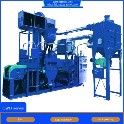 China Wire Mesh Conveyor Belt Shot Blasting Machine with Ceramics Parts and Performance en venta