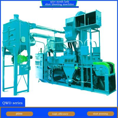 China Electric Wire Mesh Belt Shot Blasting Machine for Fragile Iron Parts Surface Cleaning en venta