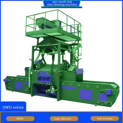 China Customized Wire Mesh Belt Conveyor Shot Blasting Machine for Continuous Blast Cleaning en venta