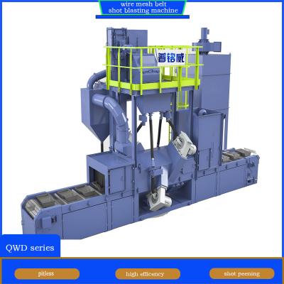 China Customizable Wire Mesh Belt Conveyor Shot Blasting Machine for Aluminium Alloy Parts en venta