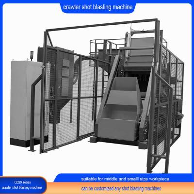 China High Cleanliness Tumble Belt Shot Blasting Machine with Continuous Molded Rubber Belt for sale