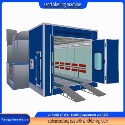 China 20 Years Industrial Experience Sandblasting Room for Removing Paint on Surface for sale