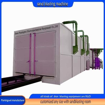 China Derusting Made Quick and Easy with Dry Sandblaster Multiple Colors Sandblasting Room for sale