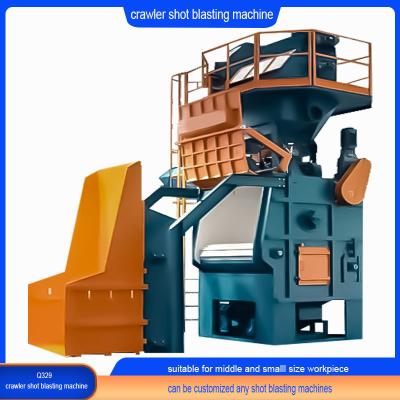 China Metal Rubber Crawler Type Shot Blasting Machine with Automatic Loading and Unloading for sale