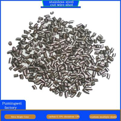 China Customization PMW0.8 Stainless Steel Cut Wire Shot Abrasive for Shot Blasting Industry à venda