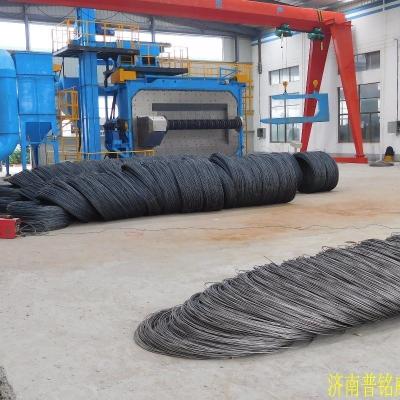 China 80 Tons Special Wire Shot Blasting Machine for Spring Steel Wire Industry Long and Wide for sale