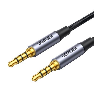 China Auxiliary male aux. UGREEN Car 3.5mm Cable 4 Pole TRRS 4-Conductor to Male Stereo Jack HiFi Audio Cable Support Microphone Function for sale