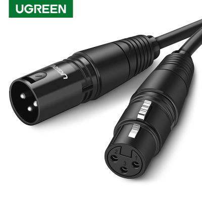 China Sound Camera Ugreen XLR Cable Karaoke Microphone Gun XLR Plug Extension Mikrofon Cable For Mixer XLR Amplifiers Audio Cord for sale