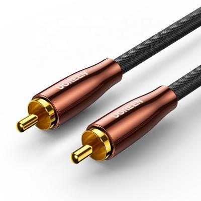 China COMPUTER Ugreen High Fidelity 5.1 SPDIF RCA to RCA Male to Male Stereo Audio Cable 3m 5m RCA Coaxial Cable Video Nylon Cable for TV Amplifier Home for sale