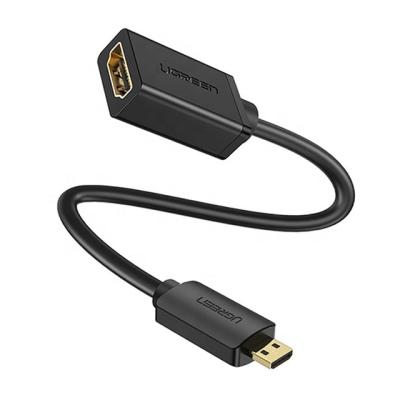 China Ugreen hdmi adapter hd4k micro hdmi female micro hdmi male male to hdmi mini to female hdtv converter connector cable for raspberry pi 4 gopro mic for sale