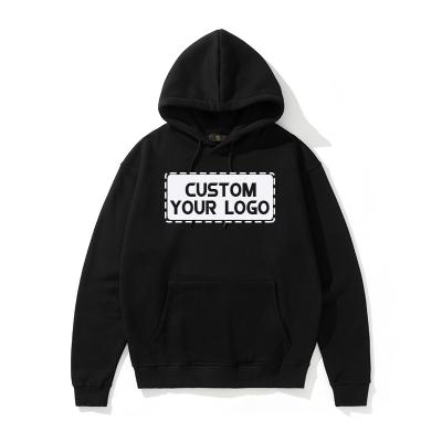 China Plain Men's 500gsm 100% Unisex Blank Waterproof Custom Oversized Hoodies Cotton Plus Size Pullover Hoodies With Embroidery Printed Logo for sale