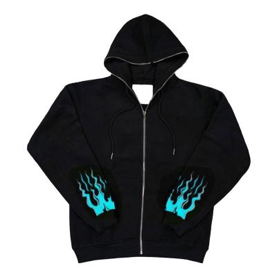 China Manufacture Cotton Viable Men's Full Face Zipper Hoodie Plus Size Full Zip Custom Logo White Oversized Hoodies for sale