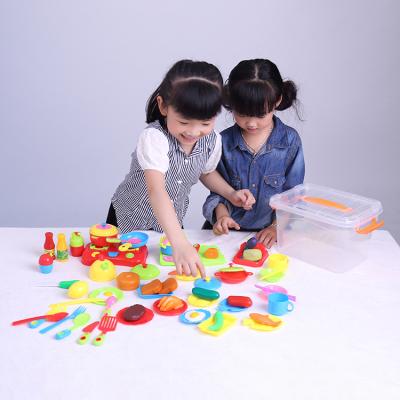 China Amazon Hot Wholesale Plastic Early Educational Preschool Children Play Kitchen Plastic Toy Set for sale