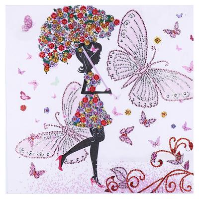 China Special Shaped Drill DIY 5D Diamond Painting of Lovely Liittle Girl from DIY Diamond Dot Trend New Fashion Design on Canvas for Living Room for sale