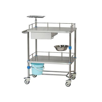 China 304 Stainless Steel Best Selling Surgical Device Mobile Medical Medicine Trolley for sale