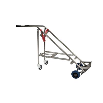 China 304 Stainless Steel Hospital Device Portable Medical Oxygen Tank Cart Reliable Quality Carts for sale