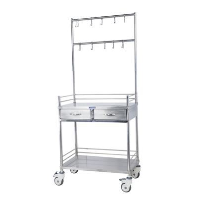 China 304 stainless steel premium quality traditional chinese medicine cabinet stainless steel smart infusion cart for sale