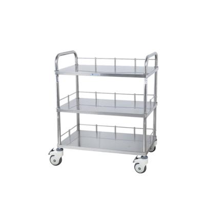 China 304 Stainless Steel Cart Medical Stainless Steel Surgical Instrument Cart from China Manufacturer for sale