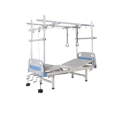 China Two China Supplier Wholesale Clinic Bed Medical Manual Hospital Bed With Adjustments for sale