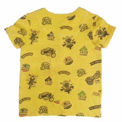 China Short Sleeve Custom Printing Graphic T Shirts For Machine Cartoon Printing T-shirt Logo Boy 3~14 Year Short Sleeve OEM Service for sale