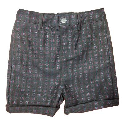 China Anti-Wrinkle Shorts Adjustable Elastic Waist Poly Printed Mid Yarn Dyed Rivet Woven Support Baby Boy 12 High Quality Cotton Casual Shorts for sale