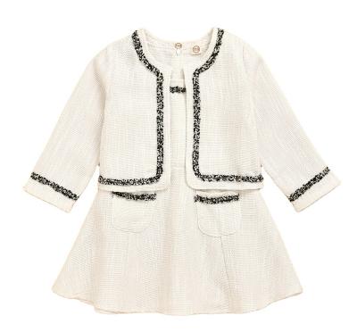 China Fashion Baby Clothing Set Casual Jacket and Dress for Fall Winter Canvas for sale